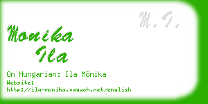 monika ila business card